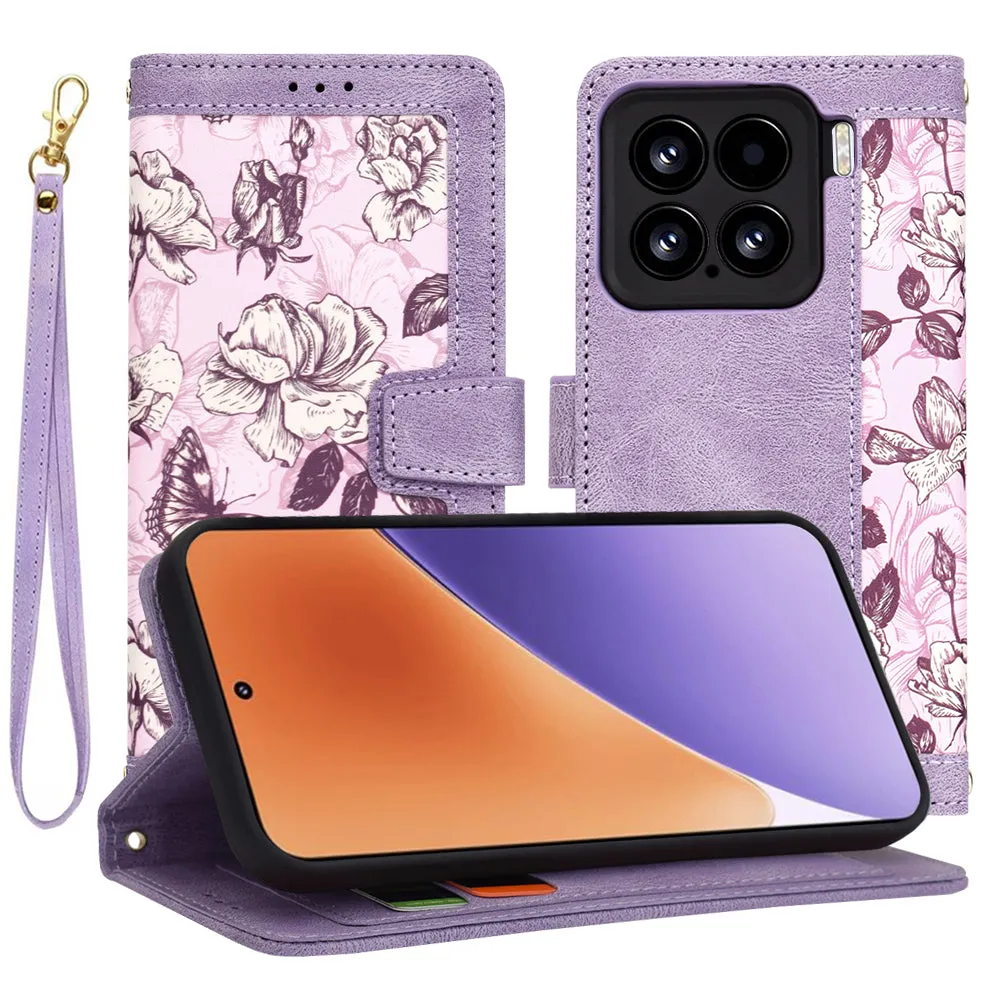 Custodia per Xiaomi 15, Techsuit, FlipCraft, Viola - immagine 1