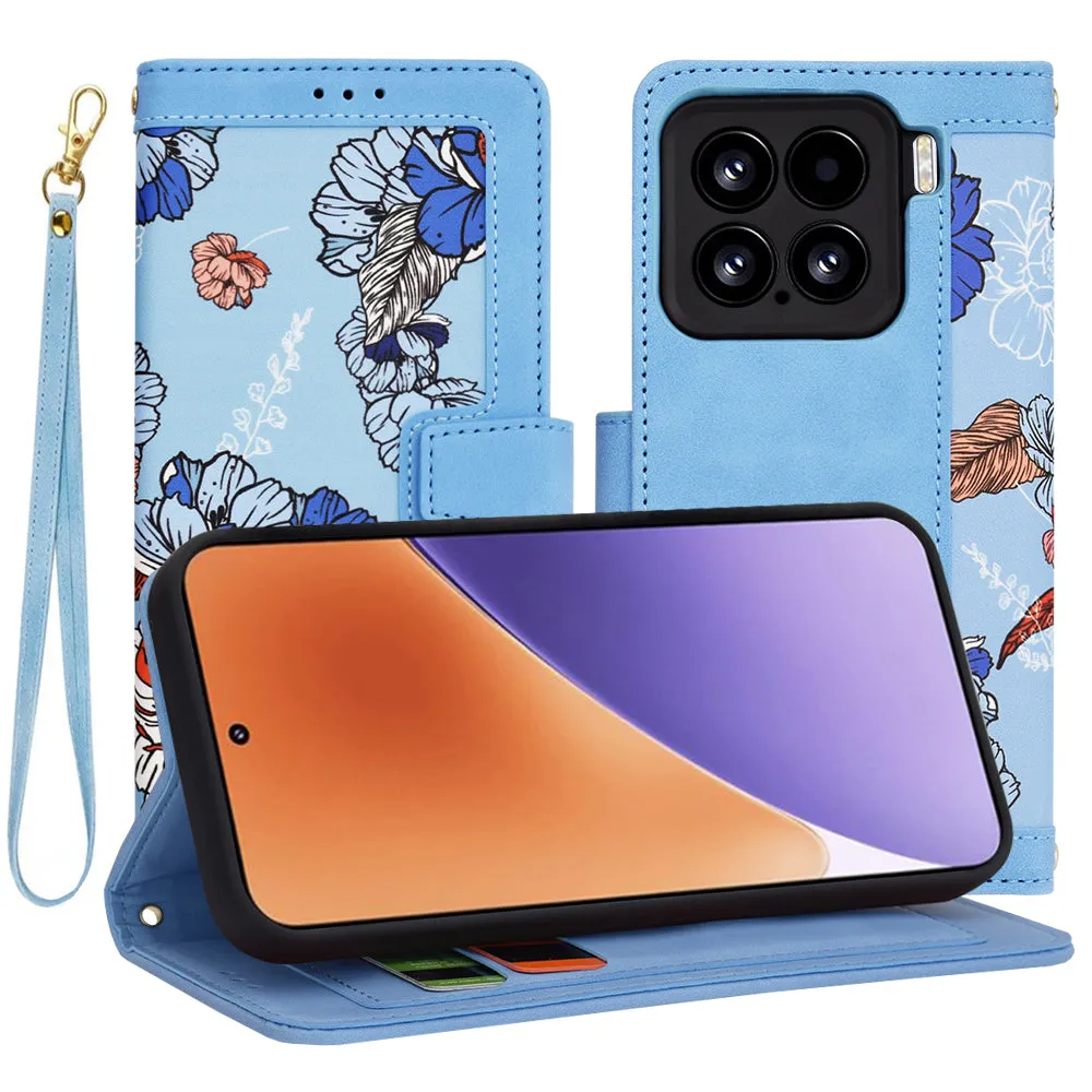 Custodia per Xiaomi 15, Techsuit, FlipCraft, Blu - immagine 1