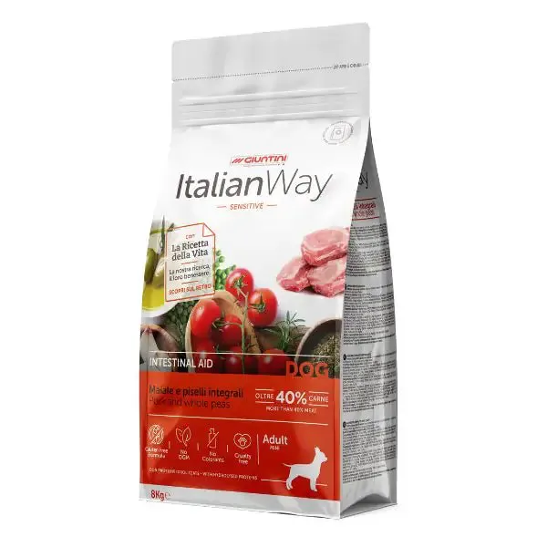 ItalianWay Mini Adult Intestinal Maiale e piselli 8 kg - Croccantini per cani - immagine 1
