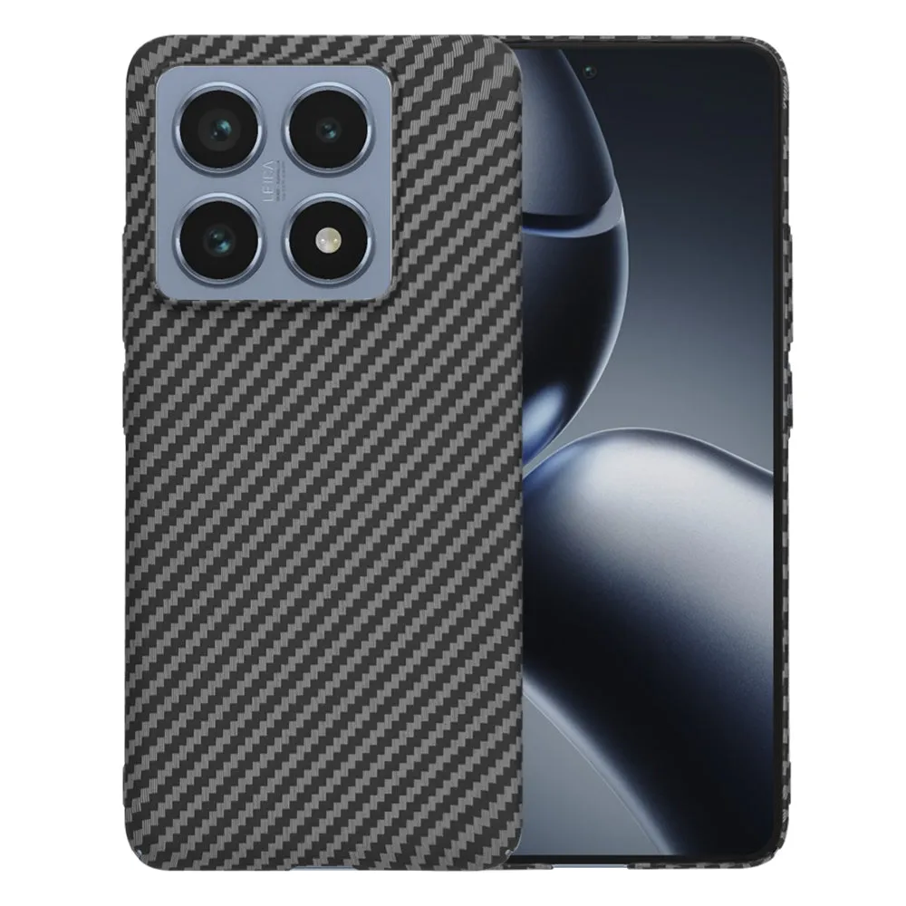 Custodia per Xiaomi 14T Pro, Techsuit, Carbonite FiberShell, Nera - immagine 1