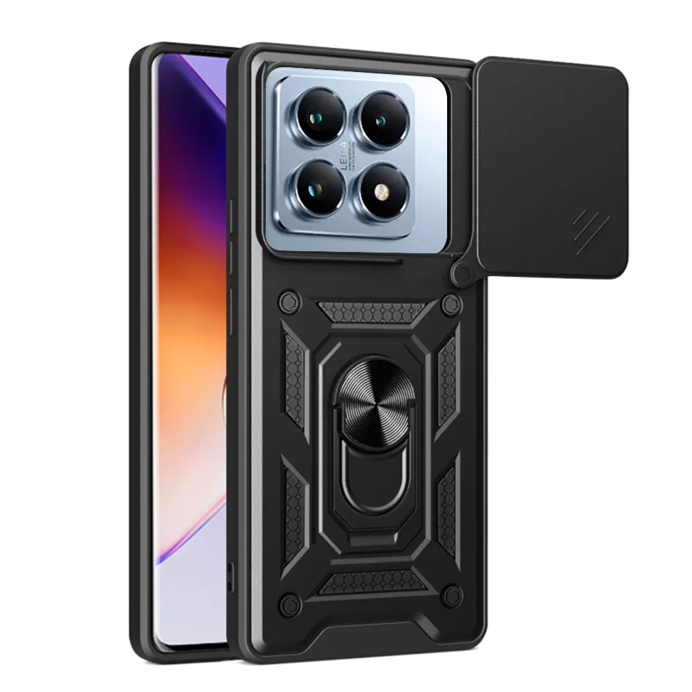 Custodia per Xiaomi 14T Pro, Techsuit, CamShield, Nera - immagine 1
