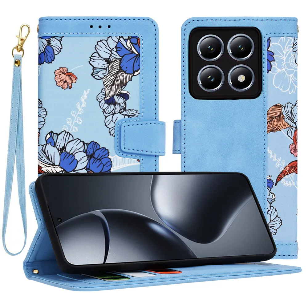 Custodia per Xiaomi 14T Pro, Techsuit, FlipCraft, Blu - immagine 1