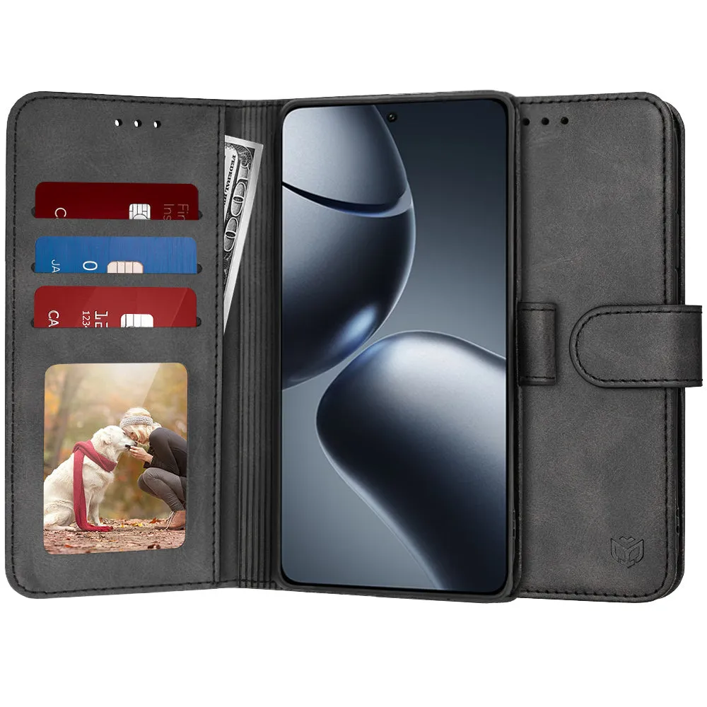 Custodia per Xiaomi 14T Pro, Techsuit, Diary Book, Nera - immagine 1
