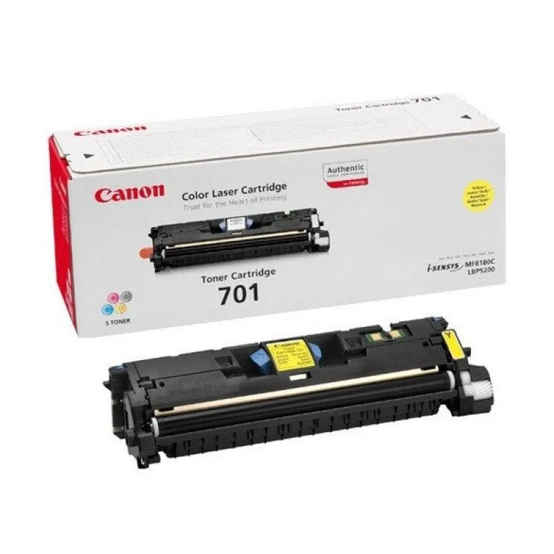 Toner giallo originale Canon 701 - immagine 1