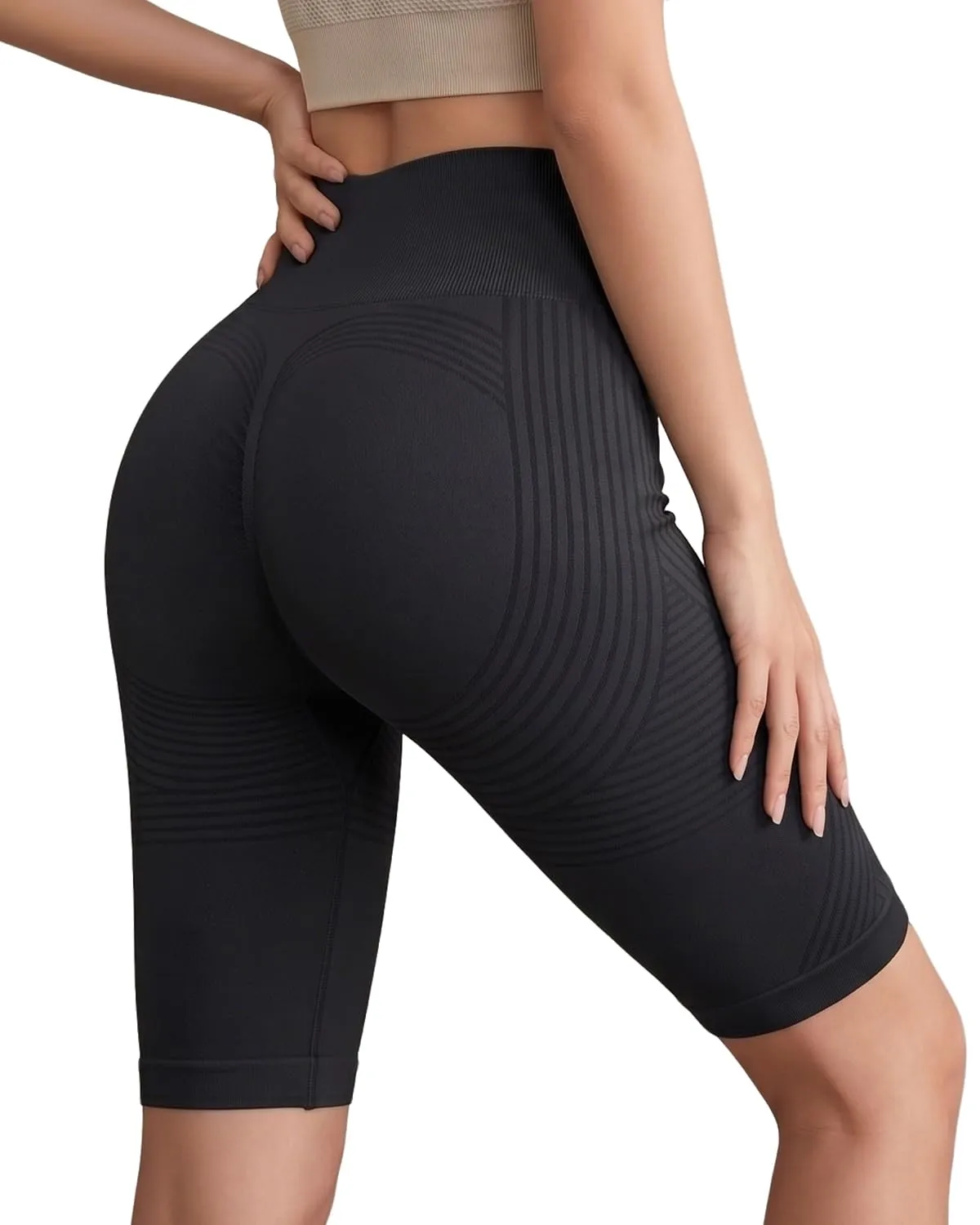 Legging Anti Cellulite Donna, Compressione Anti Cellulite Leggings Snellenti, Push Up Vita Alta, Pantaloni Sportivi Yoga Fitness, XL - immagine 1