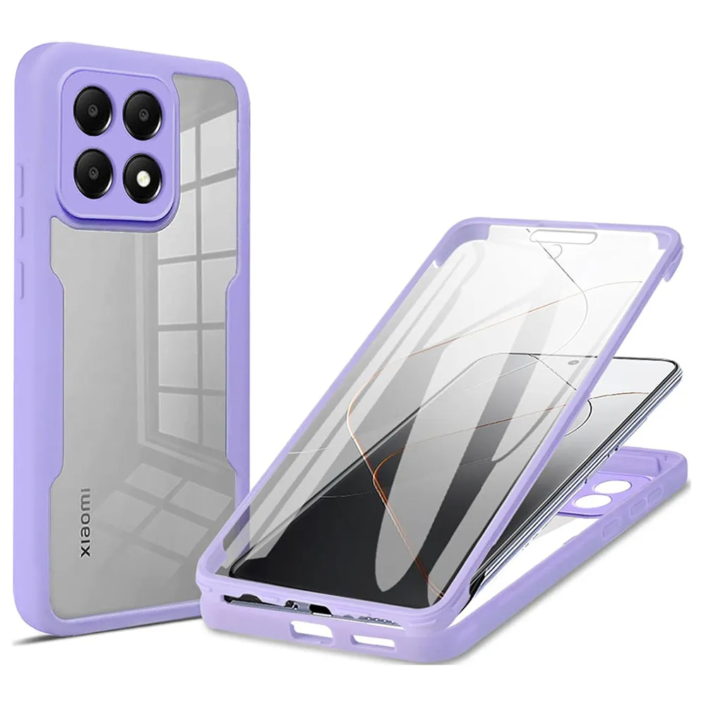 Custodia per Xiaomi 14T, Techsuit, ColorVerse 360, Viola - immagine 1