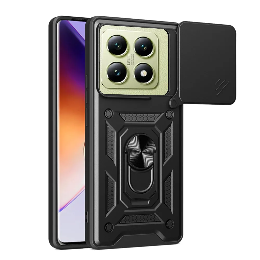 Custodia per Xiaomi 14T, Techsuit, CamShield, Nera - immagine 1
