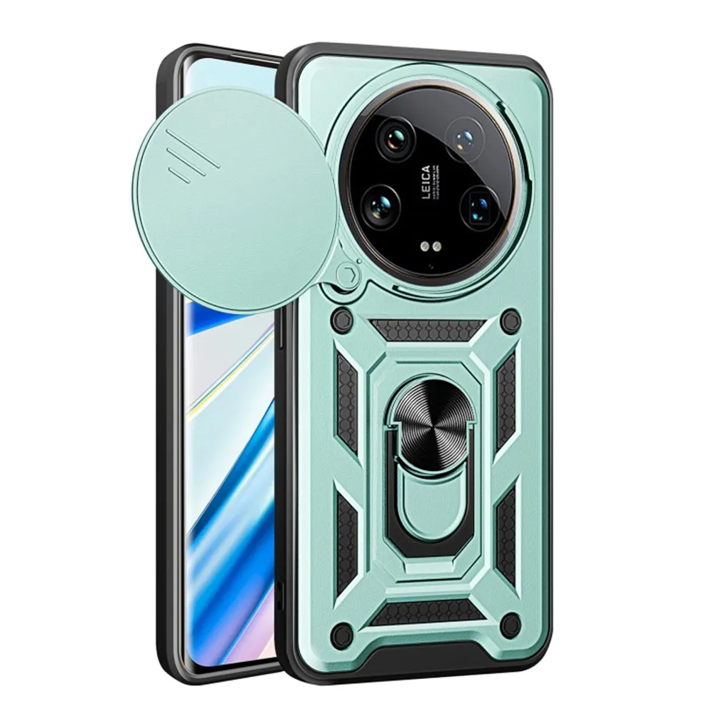 Custodia per Xiaomi 14 Ultra, Techsuit, CamShield, Verde - immagine 1