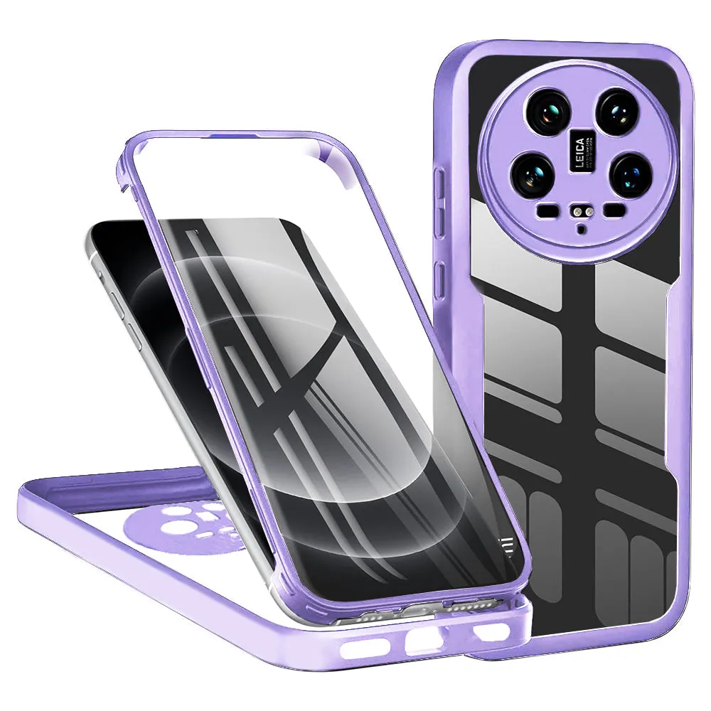 Custodia per Xiaomi 14 Ultra, Techsuit, ColorVerse 360, Viola - immagine 1