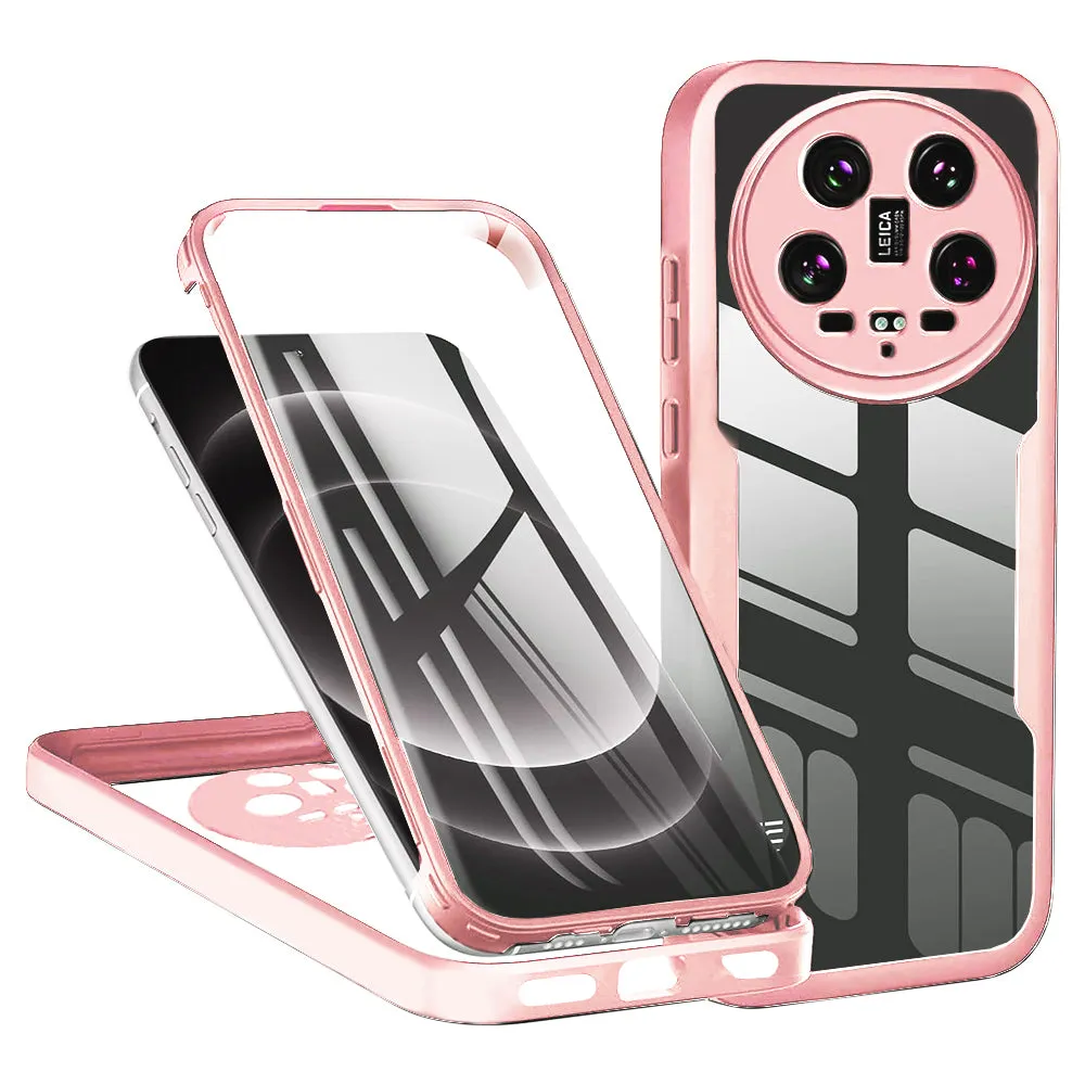 Custodia per Xiaomi 14 Ultra, Techsuit, ColorVerse 360, Rosa - immagine 1