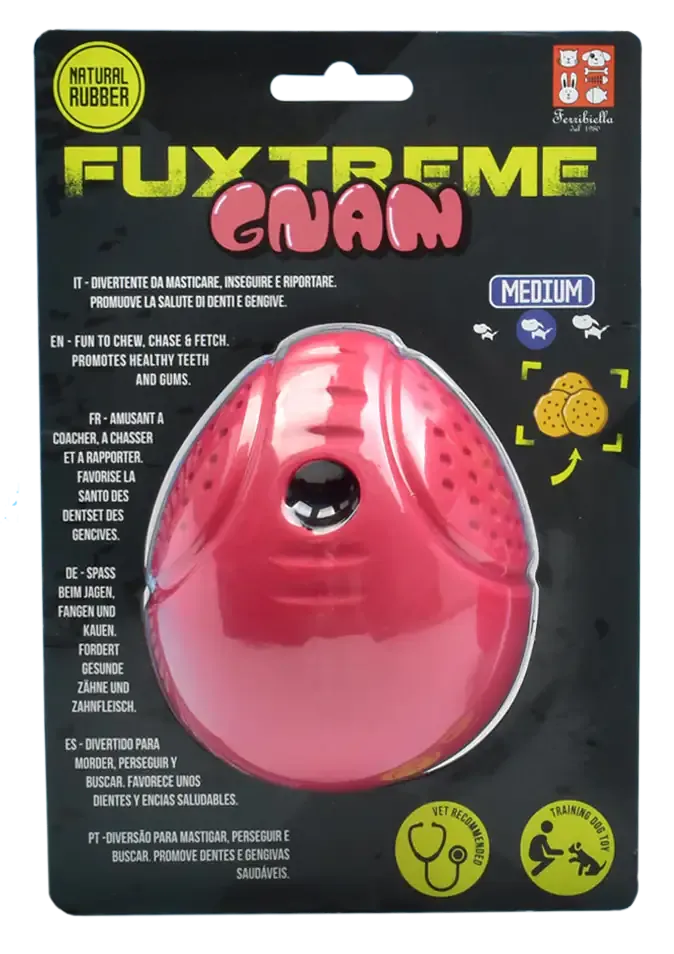 Fuxtreme Uovo Matto Gnam Gnam Ferribiella Medium - Giochi per cani - immagine 1