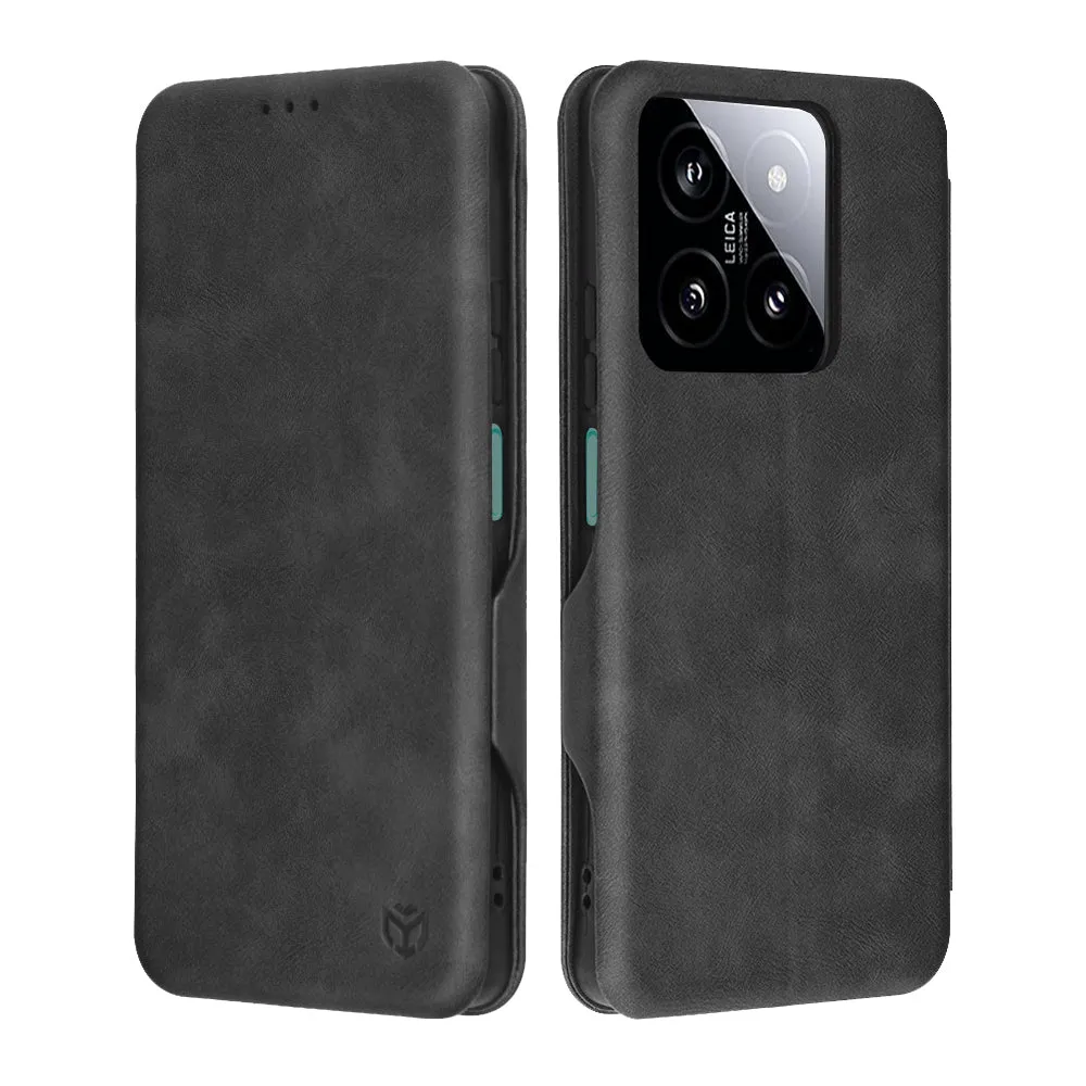Custodia per Xiaomi 14, Techsuit, Safe Wallet Plus, Nera - immagine 1