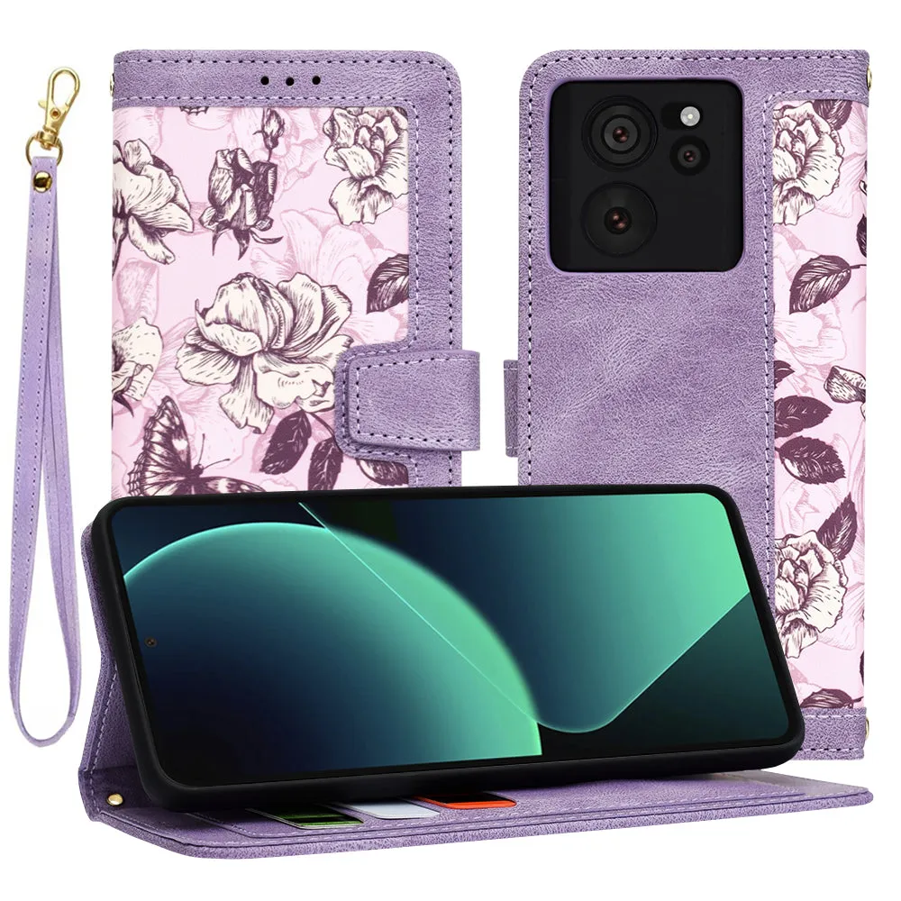 Custodia per Xiaomi 13T Pro / 13T, Techsuit, FlipCraft, Viola - immagine 1