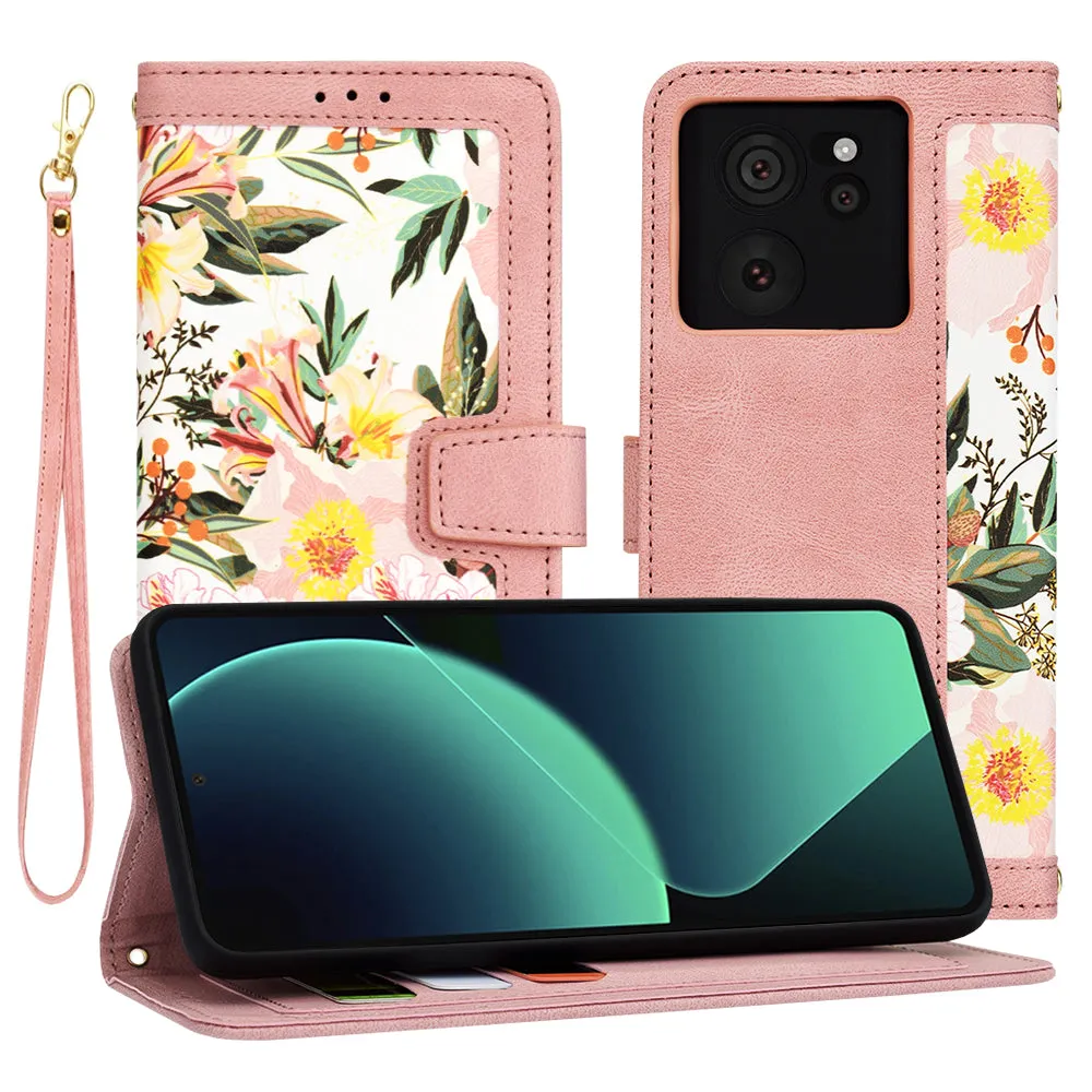 Custodia per Xiaomi 13T Pro / 13T, Techsuit, FlipCraft, Rosa - immagine 1