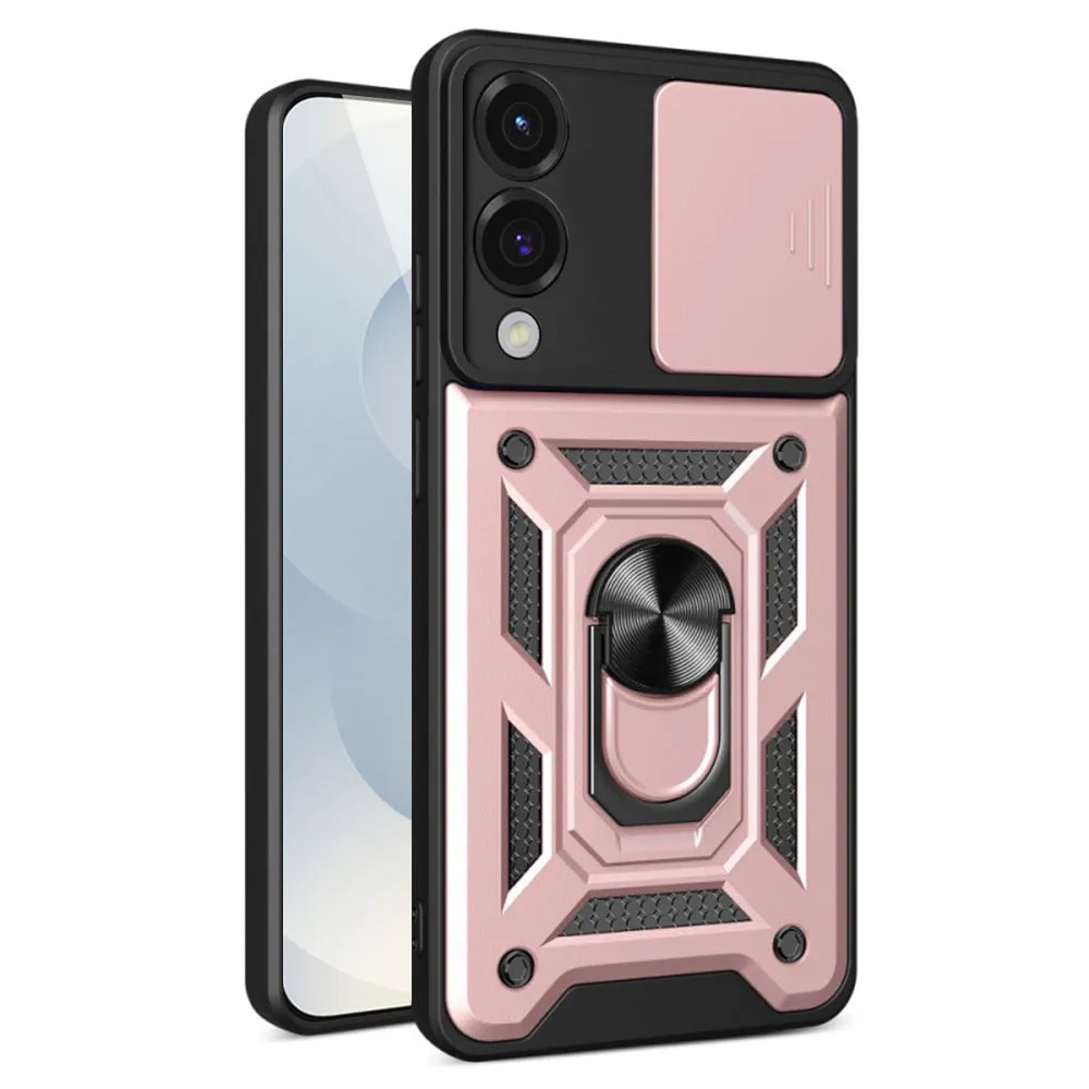 Custodia per Samsung Galaxy S25 Edge S937, Techsuit, CamShield, Rosa - immagine 1