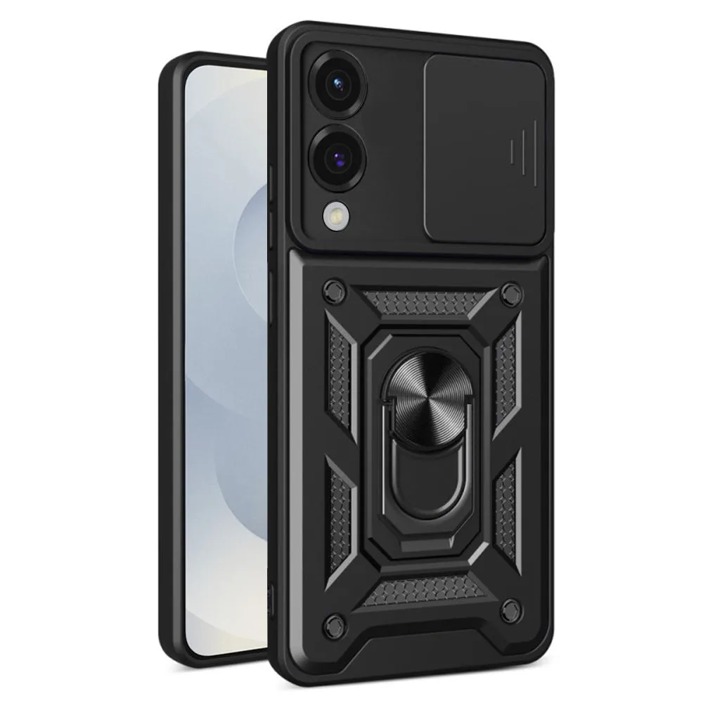 Custodia per Samsung Galaxy S25 Edge S937, Techsuit, CamShield, Nera - immagine 1