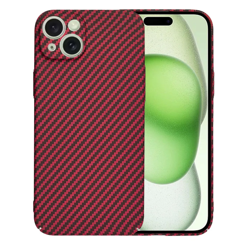 Custodia per Samsung Galaxy S24+ S926, Techsuit, Carbonite FiberShell, Rossa - immagine 1