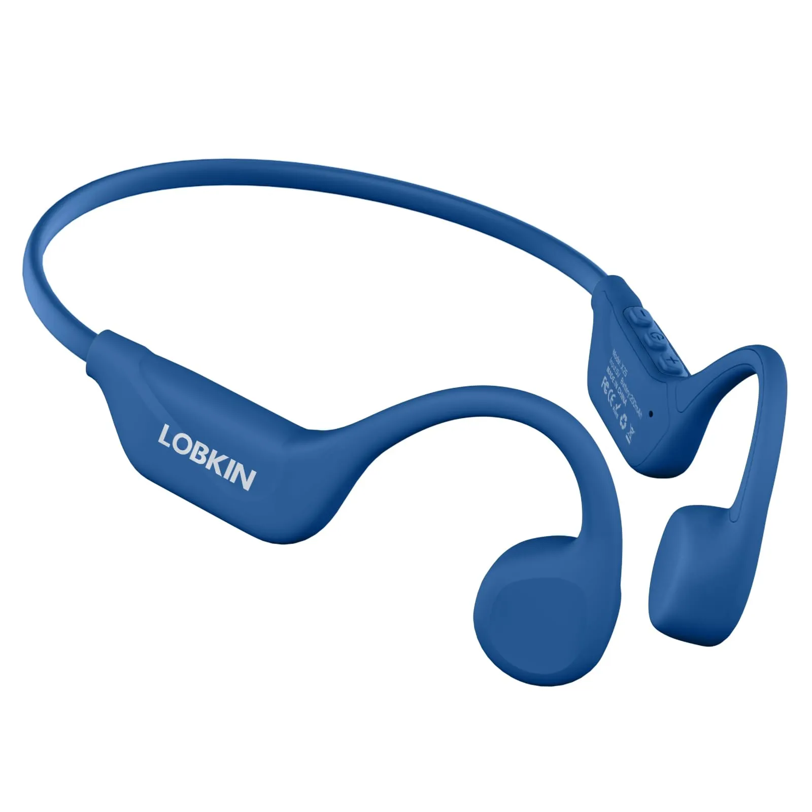 LOBKIN Cuffie Conduzione Ossea, Auricolari Conduzione Ossea Bluetooth 5.4, Auricolari Sportive Bluetooth Impermeabili,Open-ear Cuffie per Corsa Ciclismo Guida Fitness (Blu) - immagine 1