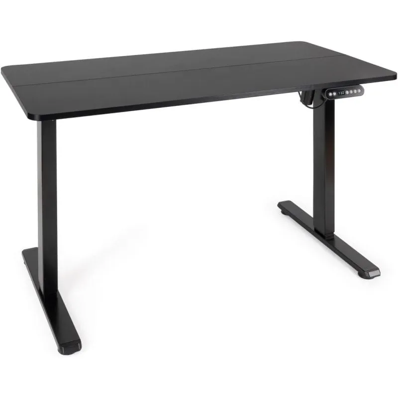 TooQ TQESSD22-BK Tavolo da scrivania alzabile elettrico regolabile Origami nero - immagine 1