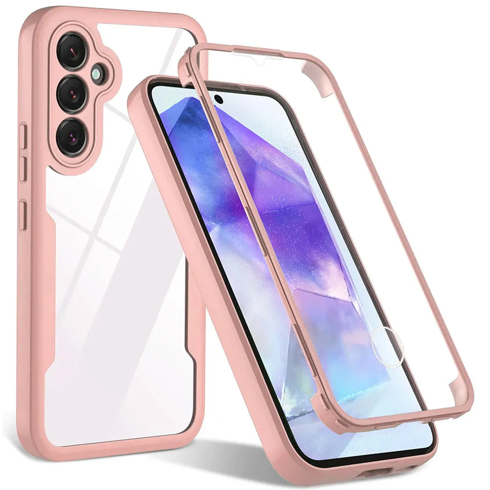 Custodia per Samsung Galaxy S24+ S926, Techsuit, ColorVerse 360, Rosa - immagine 1