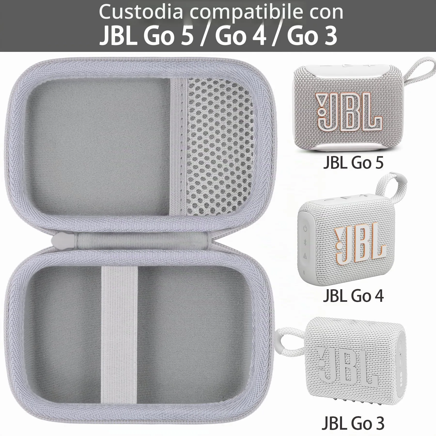 co2CREA Custodia Compatibile con JBL Go5/ 4/3 Altoparlante Bluetooth - immagine 2