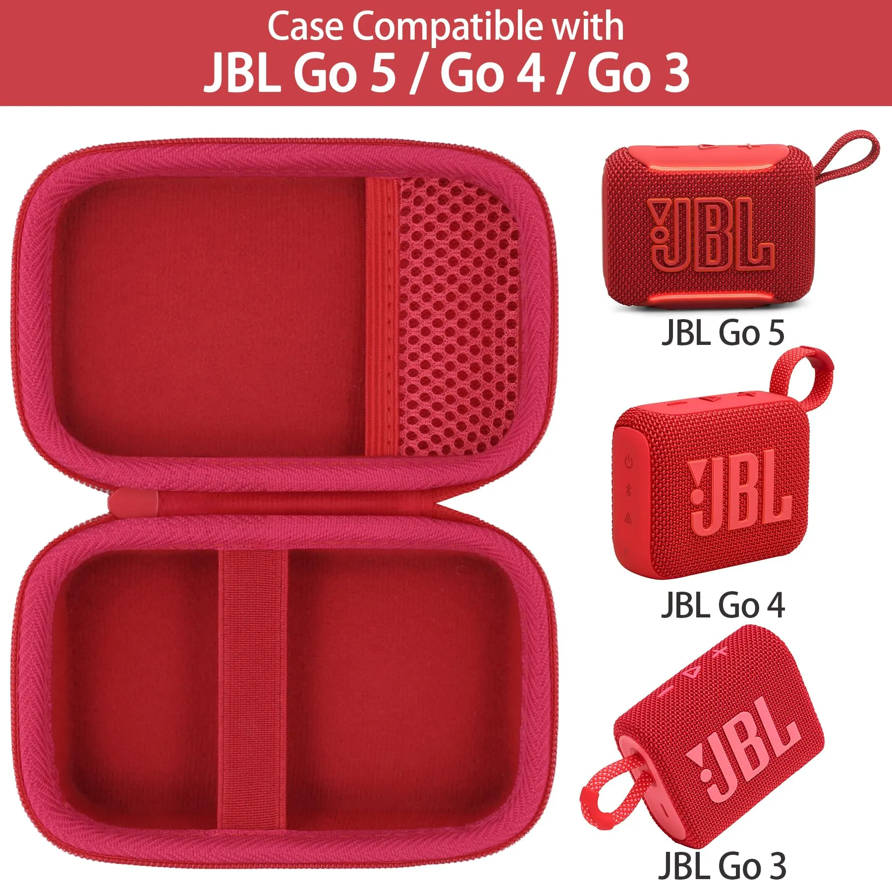 co2CREA Custodia Compatibile con JBL Go5/ 4/3 Altoparlante Bluetooth - immagine 2