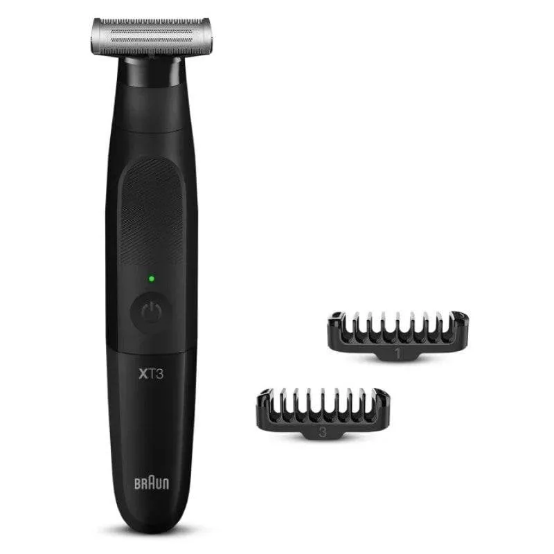 Regolabarba Corpo Braun Series X XT3100 Senza Filo Impermeabile 3 Impostazioni 3 Pettini Lame Flessibili - immagine 1