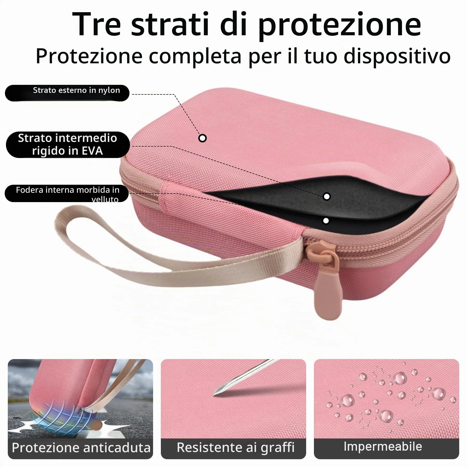co2CREA Custodia Compatibile con JBL Go5/ 4/3 Altoparlante Bluetooth - immagine 7