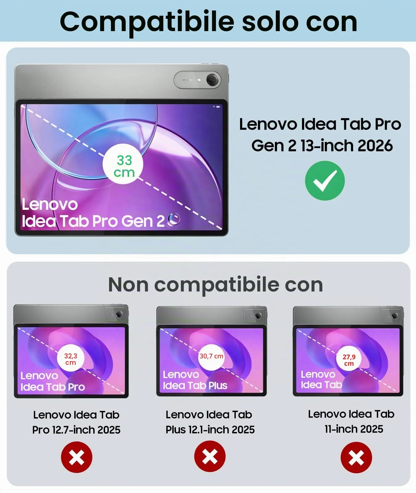 MoKo Cover per Lenovo Idea Tab Pro Gen 2 13" con Porta Penna, Nero - immagine 2