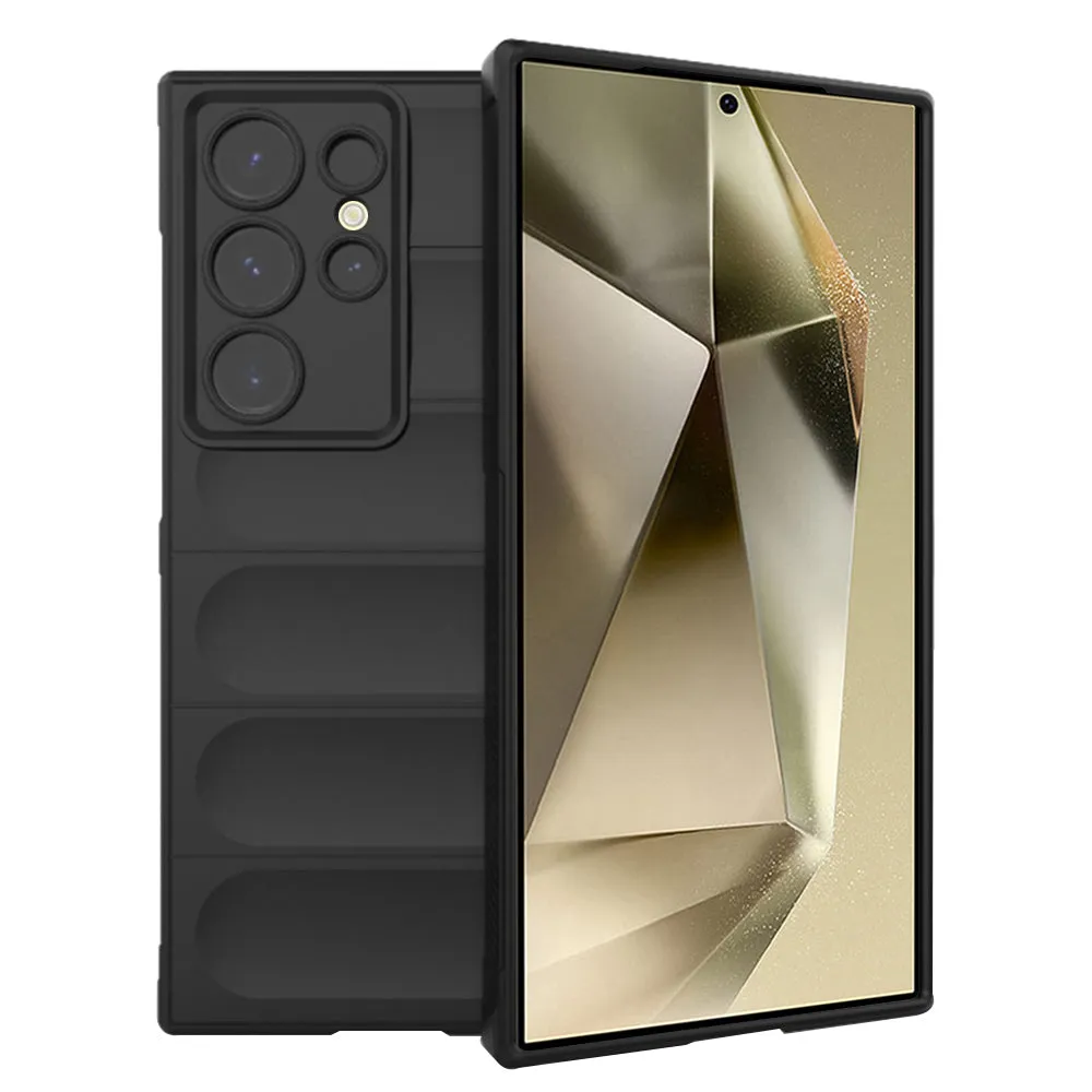 Custodia per Samsung Galaxy S24 Ultra S928, Techsuit, Magic Shield, Nera - immagine 1