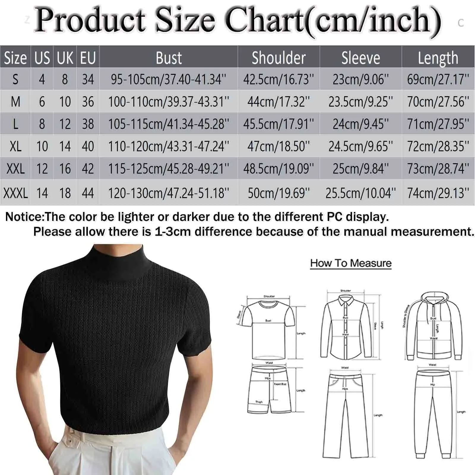 Duohropke Canottiera sportiva da uomo a collo alto, senza maniche, per palestra, sport, crop, per allenamento, bodybuilding, fitness, ascelle, estive, spiaggia, per il tempo libero, 02 nero, 3XL - immagine 3