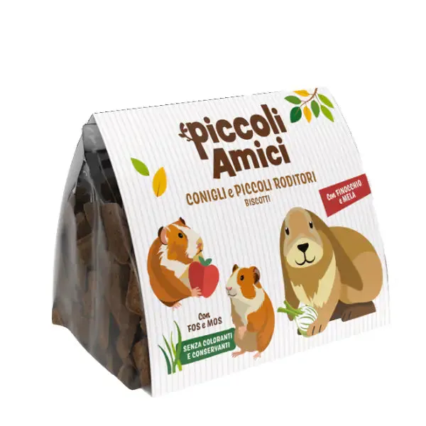 Piccoli Amici Biscotti per conigli e roditori 100 gr Finocchio e mela - Mangime per conigli - immagine 1
