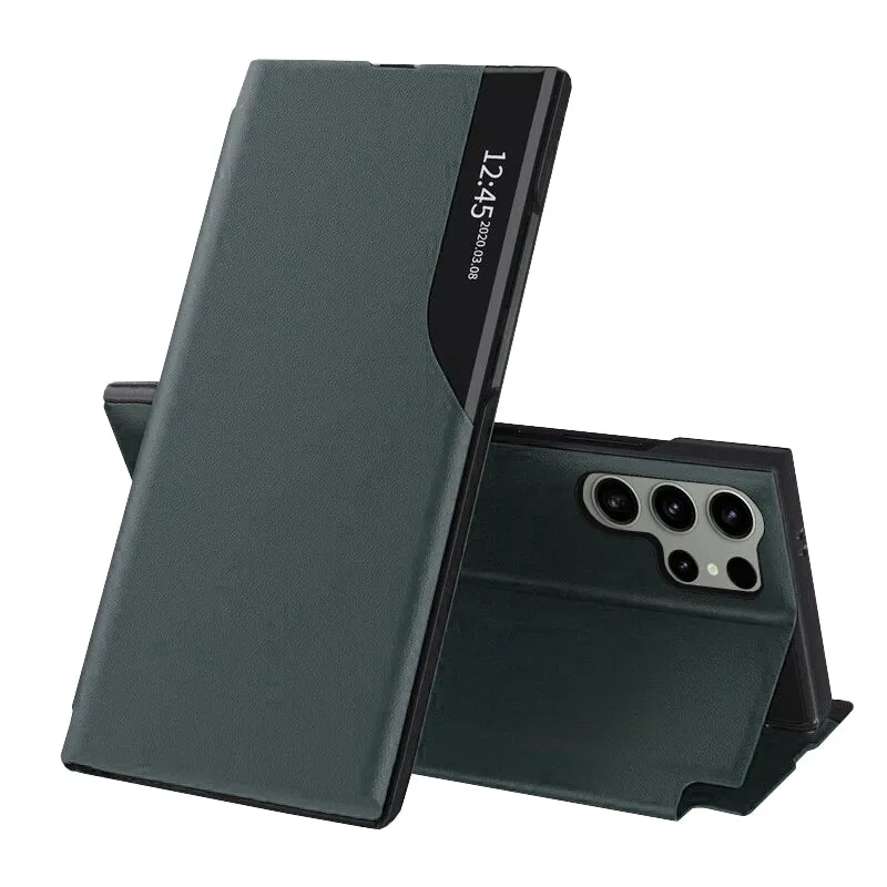 Custodia per Samsung Galaxy S24 Ultra S928, Techsuit, eFold, Verde - immagine 1