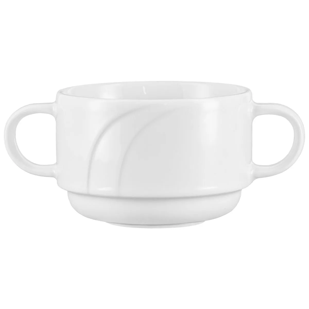 6x PULSIVA Tazza consommè Melody; 280 ml, 9.6x6.5 cm (ØxH); bianco; rotonda; 6 pz. / Pacco - immagine 1