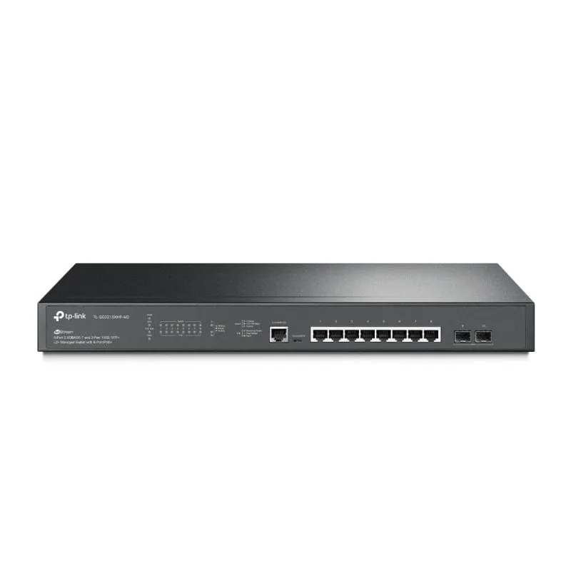 TP-Link TL-SG3210XHP-M2 Switch gestito JetStream L2/L3 8 porte Ethernet 2,5G PoE+ 2 SFP+ - immagine 1