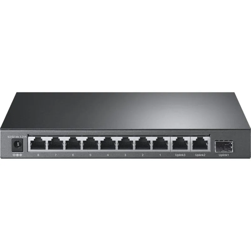 Switch non gestito TP-Link TL-SL1311P 8 porte Fast Ethernet PoE 2 porte Gigabit 1 porta SFP - immagine 1