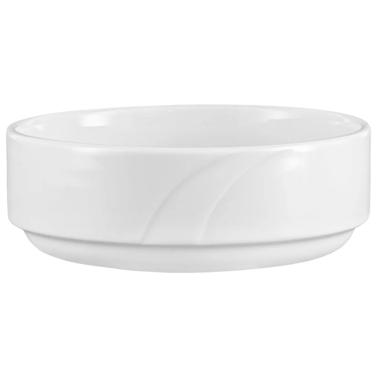 6x PULSIVA Insalatiera Melody; 300 ml, 11.9x4.5 cm (ØxH); bianco; rotonda; 6 pz. / Pacco - immagine 1