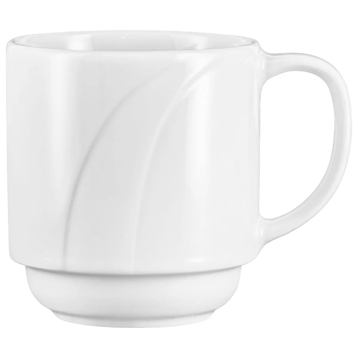 6x PULSIVA Tazza mug Melody; 280 ml, 8x9 cm (ØxH); bianco; rotonda; 6 pz. / Pacco - immagine 1