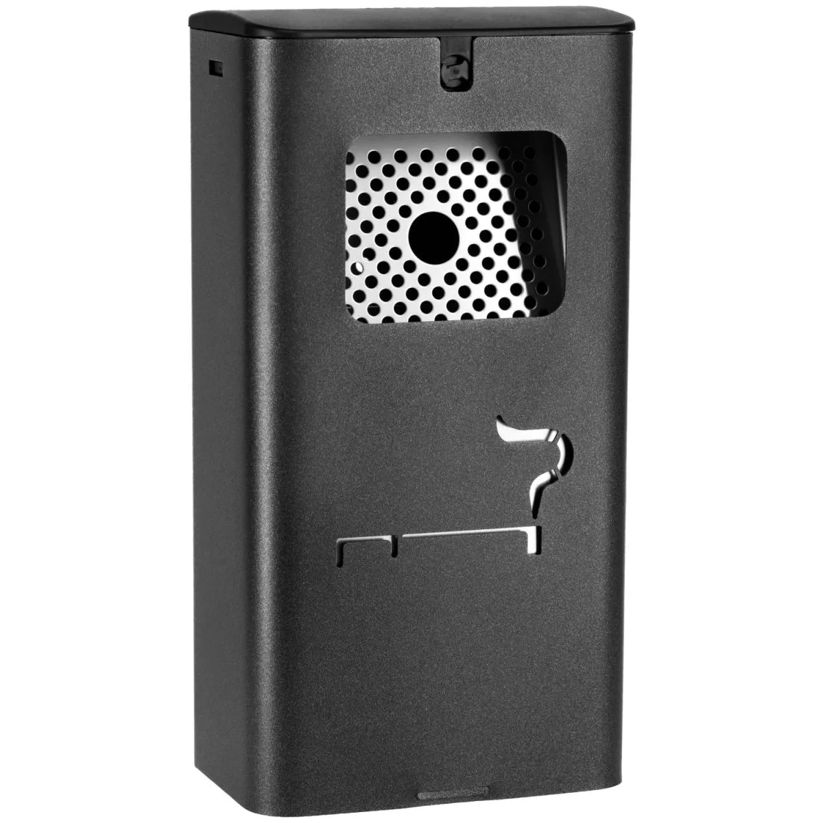 PULSIVA Posacenere da muro Dorsale; 2500 ml, 17.5x34x12 cm (LxHxP); antracite; rettangolare - immagine 1