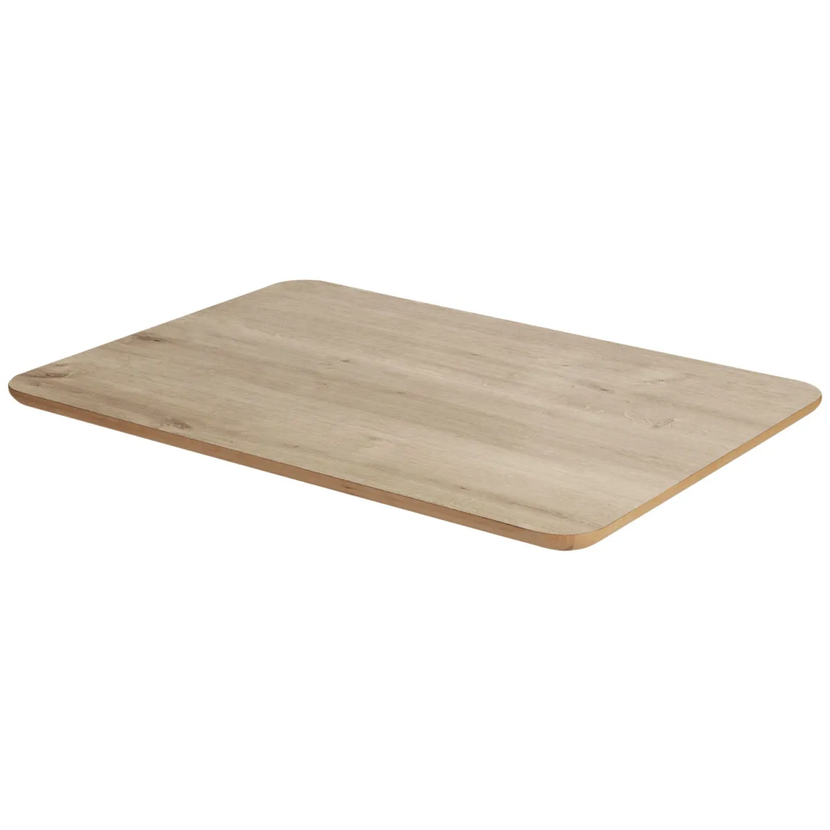 VEGA Piano per tavolo Duneo rettangolare; 80x55x2.5 cm (LxLxH); quercia/naturale; rettangolare - immagine 1