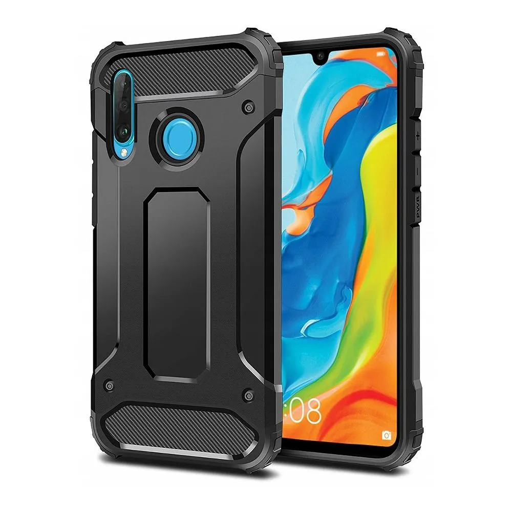 Custodia per Huawei P30 lite New Edition / P30 lite, OEM, Armor, Nera - immagine 1