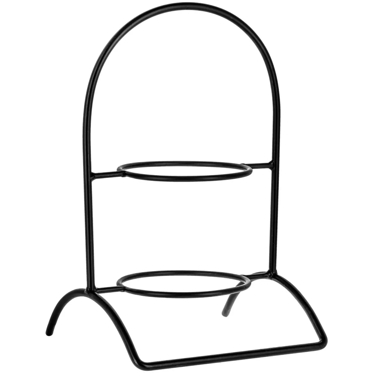 VEGA Etagere per piatti Owosso a due ripiani; 23.3x35x21.4 cm (LxHxP); nero - immagine 1