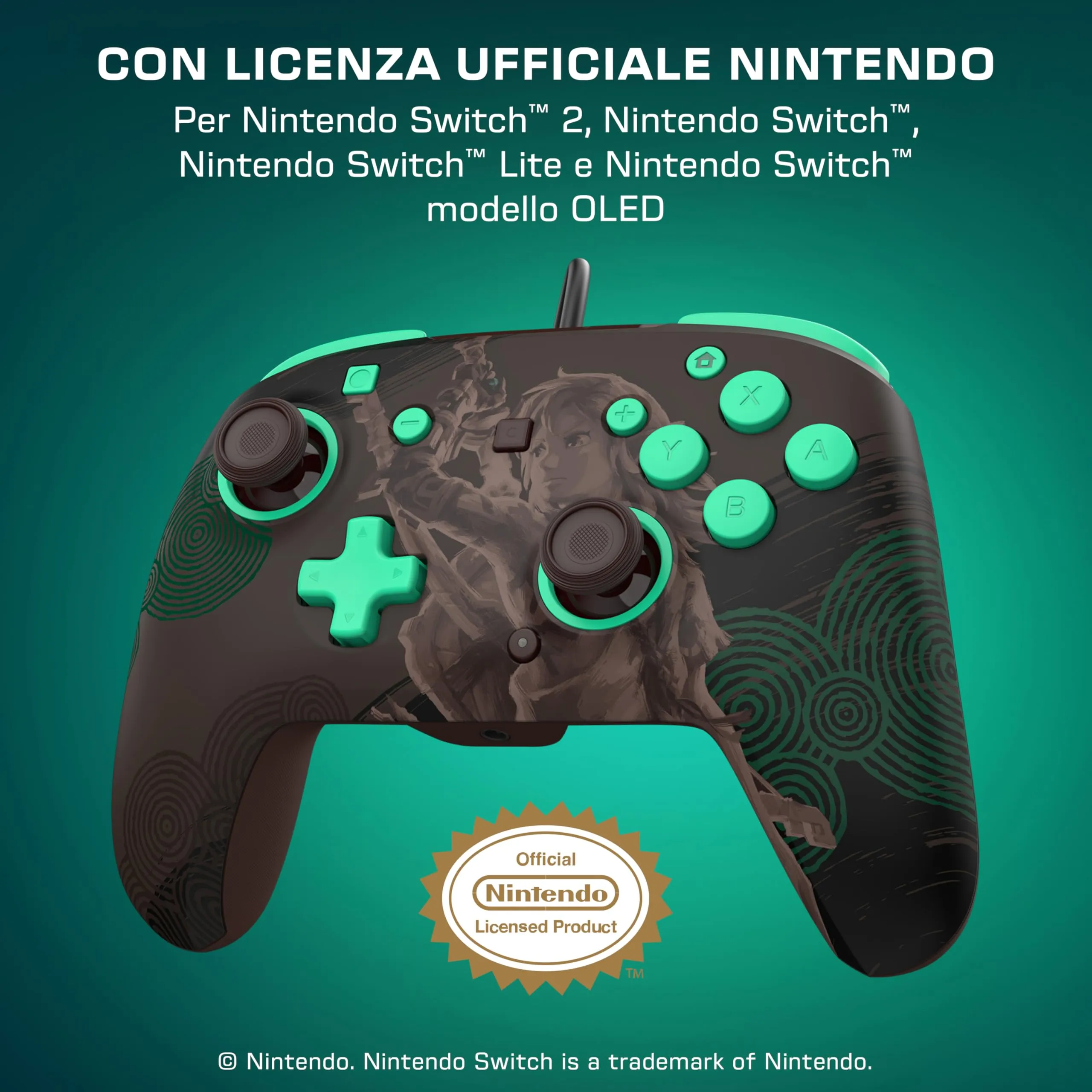Turtle Beach Rematch Controller con cavo: Legend of Zelda Nintendo Switch 2 - immagine 5