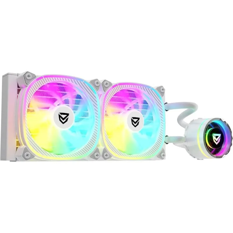 Kit di raffreddamento a liquido Nfortec ATRIA X 240 mm bianco - immagine 1