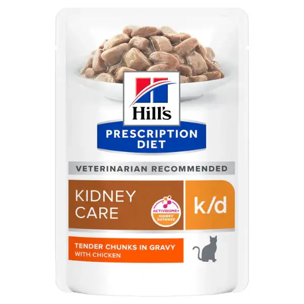 Hill's Prescription Diet k/d Feline 85 gr Pollo - confezione da 12 pezzi - Dieta veterinaria per gatti - immagine 1