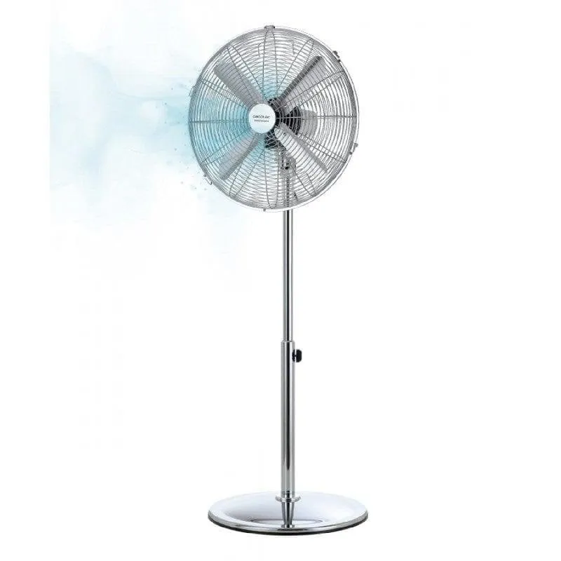 Ventilatore Cecotec EnergySilence 620 Retrostyle 50W 16" Cromo Oscillante Altezza Regolabile - immagine 1