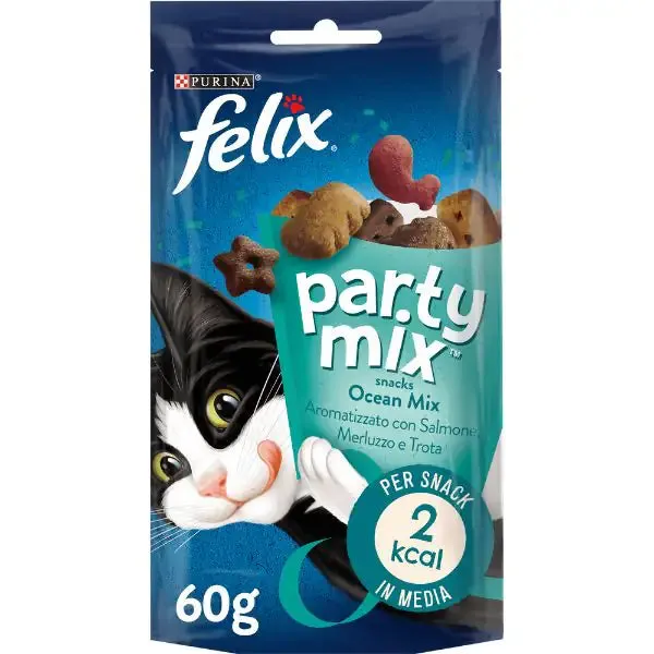 Purina Felix Party Mix Ocean Mix - salmone, merluzzo e trota 60 gr - immagine 1