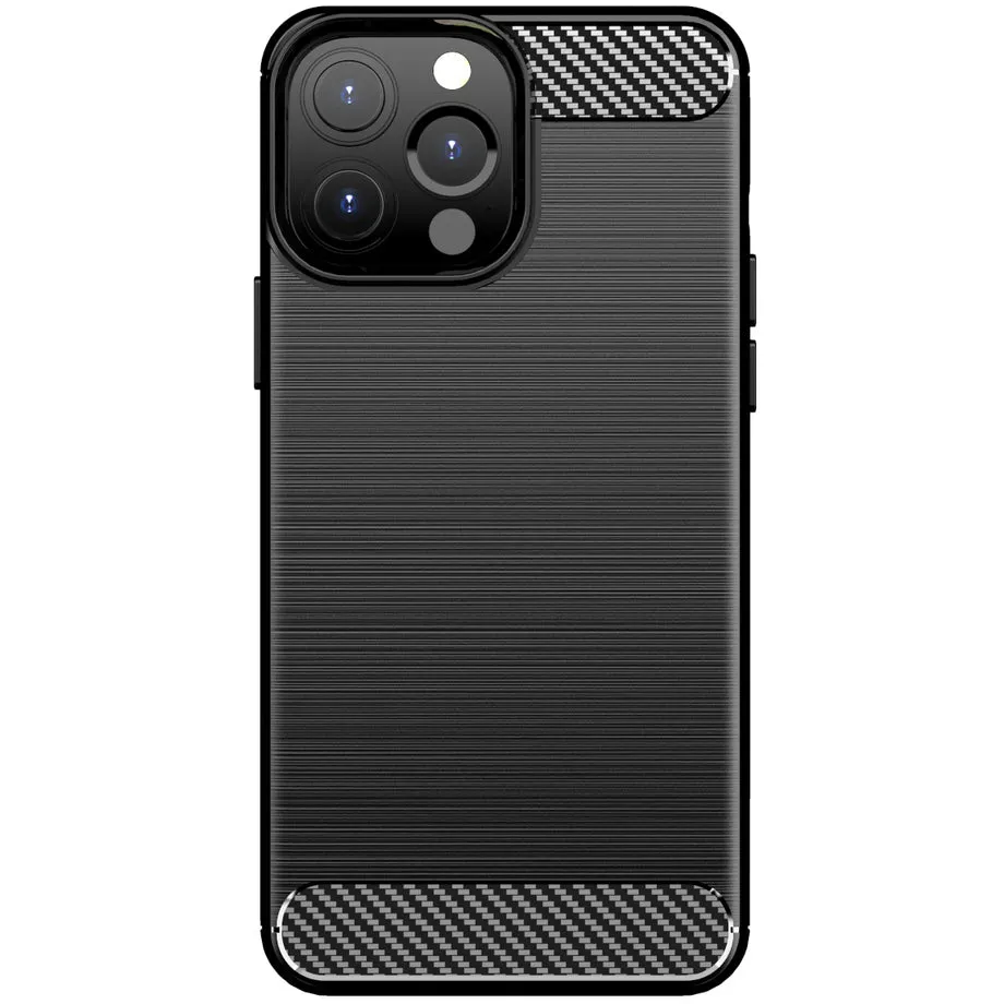 Custodia per Apple iPhone 14 Pro, OEM, Carbonio, Nera - immagine 1