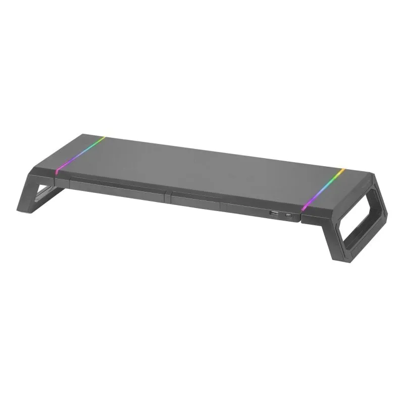 Mars Gaming MGS-One Supporto per monitor Chroma RGB Misura regolabile Nero - immagine 1