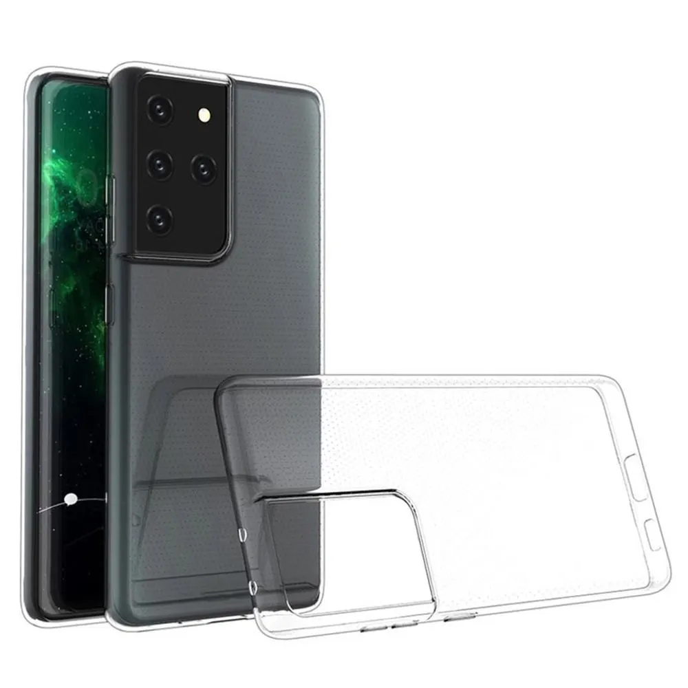 Custodia per Samsung Galaxy S21 Ultra 5G G998, OEM, Ultra Slim, 0,5 mm, Trasparente - immagine 1